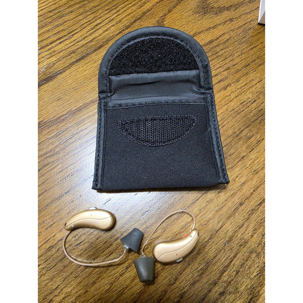 Signia Pure Charge&Go 5Nx 2x Hearing Aids Champagne Gold RIC Untested Parts
